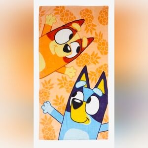 Bluey And Bingo Pineapple Large Beach Towel  NWT